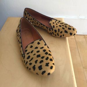 Madewell Teddy Loafer in Calf Hair Cheetah Print